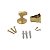 Kit 5 Prendedor Fixador Trava Porta Dourado Fosco 806 Piso - Imagem 2
