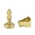 Kit 5 Prendedor Fixador Trava Porta Dourado Brilho Parede - Imagem 3