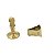 Kit 3 Prendedor Fixador Trava Porta Dourado Fosco 807 Parede - Imagem 3