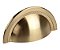 Kit 3 Puxador Shell 48 Mm Zen Gold Escovado (dourado) - Imagem 2