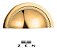 Puxador Shell 64 Mm Zen Red Gold  Zp4318.f00 Concha - Imagem 2