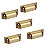 Kit 5 Puxador Plymouth Zen Gold Escovado (dourado) - Imagem 1