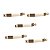 Kit 5 Puxador Nord Alça 160 Mm Dourado Matte Zen Móveis - Imagem 1