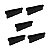 Kit 5 Puxador Sorento 96mm Preto Fosco Zen Zp5450.096.24 - Imagem 1