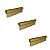 Kit 3 Puxador Sorento 96mm Dourado Fosco Zen Móveis - Imagem 1