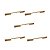 Kit 5 Puxador Sorento 320mm  Dourado Fosco Zen - Imagem 1