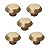 Kit 5 Puxador Moveis Ponto Disk P Dourado Matte Fosco Zen - Imagem 1
