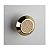 Kit 3 Puxador Moveis Ponto Disk P Gold Dourado Brilhante Zen - Imagem 5