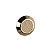 Kit 5 Puxador Moveis Ponto Disk P Gold Dourado Brilhante Zen - Imagem 2