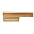 Puxador Porta Minimalist Duplo 300mm Dourado Matte Fosco Zen - Imagem 4