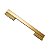 Puxador Porta Minimalist Duplo 300mm Dourado Matte Fosco Zen - Imagem 5