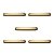 Kit 5 Puxador Moveis Elemento G 128mm Dourado Matte Fosco - Imagem 1