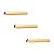 Kit 3 Puxador Moveis Elemento G 128mm Gold Dourado Brilhante - Imagem 1