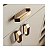 Kit 3 Puxador Moveis Elemento M 48mm Gold Dourado Brilhante - Imagem 5