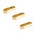 Kit 3 Puxador Moveis Elemento M 48mm Gold Dourado Brilhante - Imagem 1