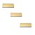 Kit 3 Puxador Moveis Ken 32mm Dourado Matte Fosco Zen - Imagem 1