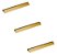 Kit 3 Puxador Moveis Ken 320mm Dourado Matte Fosco Zen - Imagem 1