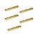 Kit 5 Puxador Moveis Ken 320mm Dourado Matte Fosco Zen - Imagem 1