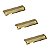 Kit 3 Puxador Citizen 45 Graus G Gold Dourado Brilhante - Imagem 1