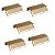 Kit 5 Puxador Citizen 45 Graus P Gold Dourado Brilhante Zen - Imagem 1