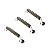 Kit 3 Puxador Manico Di Coltello Wood Escovado Zen 160mm - Imagem 1
