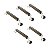 Kit 5 Puxador Manico Di Coltello Wood Escovado Zen 160mm - Imagem 1