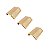 Kit 3 Puxador Citizen 45 Graus P Dourado Matte Fosco Zen - Imagem 1