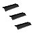 Kit 3 Puxador Moveis Citizen 45 Graus G Preto Fosco Zen - Imagem 1