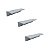 KIT 3 PUXADOR PARA MÓVEIS SOTTILE 160 MM ZEN ALUMINIO FOSCO - Imagem 1