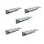 KIT 5 PUXADOR PARA MÓVEIS SOTTILE 160 MM ZEN ALUMINIO FOSCO - Imagem 1