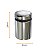 Kit 4 Prolongador Inox Polido 25 X 25 Mm Suporte Vidro Placa - Imagem 4