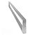 Puxador Porta Duplo Alça 600 Mm Inox Escovado 40x20 Mm 60 Cm - Imagem 3