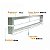 Puxador Porta Duplo Alça 800 Mm Inox Escovado 40x20 Mm 80 Cm - Imagem 4