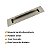 Puxador Concha Embutir Porta Inox 304 Escovado 25 Cm - Imagem 3