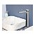 Torneira Banheiro Lavabo Quadrada Cromada Longa Alta Metal - Imagem 2