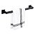 Kit Acessorios Banheiro 4 Peças Preto Fosco Inox 304 Quadrad - Imagem 3