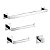 Kit Acessorios De Banheiro 4 Peças Inox 304 Polido Metal - Imagem 1