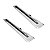 Kit 2 Puxador Concha Embutir Porta Inox Polido Cromado 45 Cm - Imagem 1