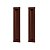 Kit 2 Puxador Concha Celleno Corten 50 Cm Marrom Il 255 500 - Imagem 1