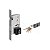 Fechadura Rolete Pivotante Imab Cilindro 125 Mm Preto Fosco - Imagem 1