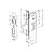 Fechadura Rolete Pivotante Imab 4700 Cilindro 125 Mm Cromada - Imagem 3