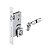 Fechadura Rolete Pivotante Imab 4700 Cilindro 125 Mm Cromada - Imagem 1