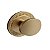 Kit 3 Puxador Beetle Com Base Granada Dourado Fosco Zen - Imagem 2