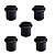 KIT 5 AMORTECEDOR DE PORTAS IMAB 0300 ZAMAK PRETO FOSCO - Imagem 1