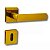 FECHADURA PORTA INTERNA DOURADA FOSCO DAMA AROUCA 40 MM QUAD - Imagem 1