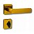 FECHADURA PORTA BANHEIRO DOURADA FOSCO DAMA AROUCA 40 MM QUA - Imagem 1