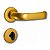 FECHADURA PORTA BANHEIRO DOURADO FOSCO LUNA AROUCA 40MM RED - Imagem 1