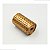 PUXADOR ZIGRINATO IL1780 18x30 PONTO BRONZE ESC ( DOURADO ) - Imagem 5