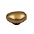 PUXADOR PONTO SEIXO P 30MM X 23MM DOURADO MATTE (FOSCO) ZEN - Imagem 1