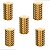 KIT 5 PUXADOR ZIGRINATO IL1780 18x30 PONTO BRONZE ESC - Imagem 1